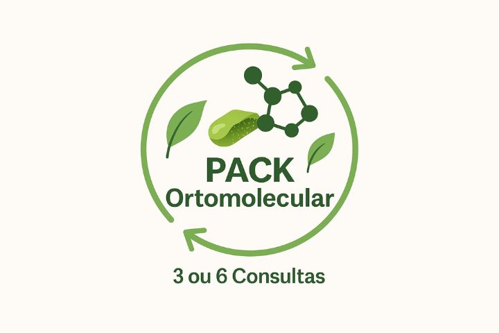 PACK 6 Consultas Ortomolecular - Acompanhamento Mensal MIC